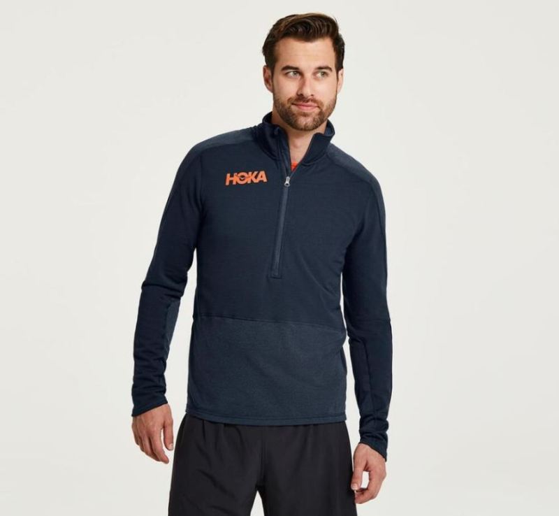 Hoka 1/2 Zip Midlayer Outerspace pour homme