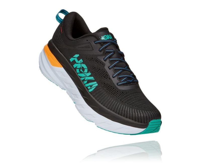 HOKA BONDI 7 HOMME NOIR / ATLANTIS