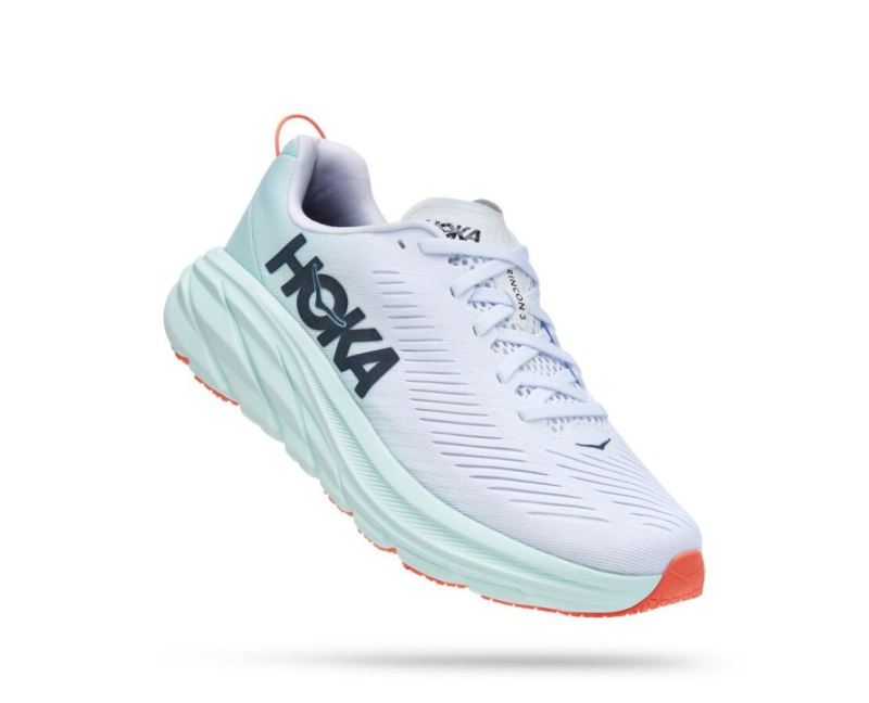 HOKA RINCON 3 WHITE / BLUE GLASS