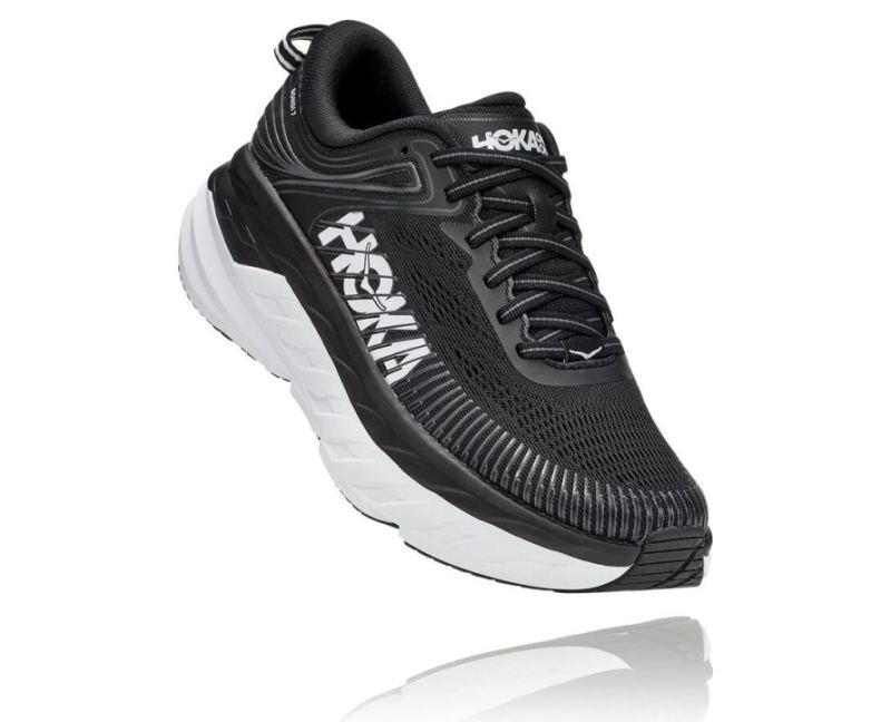 HOKA BONDI 7 FEMME BLEU NOIR / BLANC