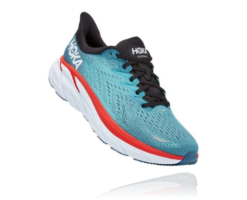 HOKA CLIFTON 8 POUR HOMMES VRAI TEAL / AQUARELLE