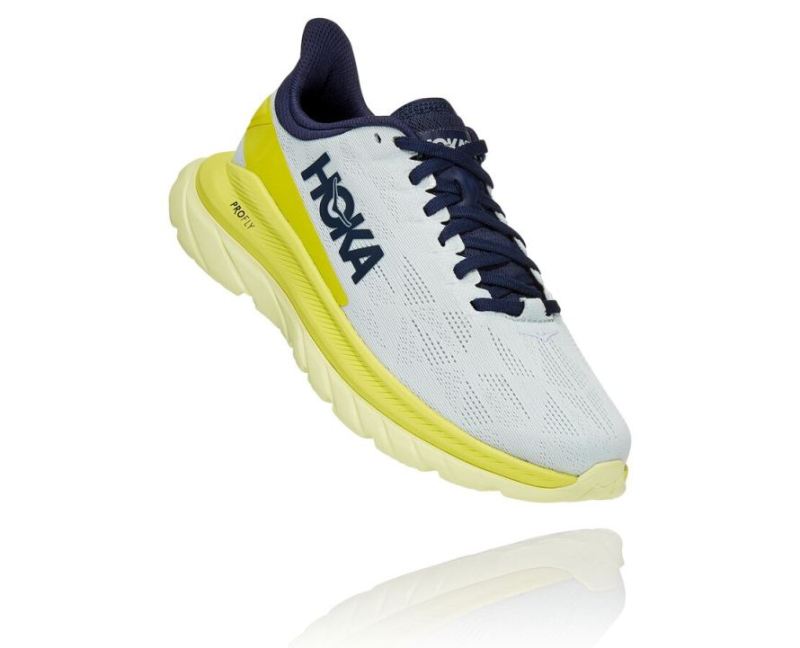 HOKA MACH 4 POUR FEMMES FLEUR BLEUE / AGRUMES