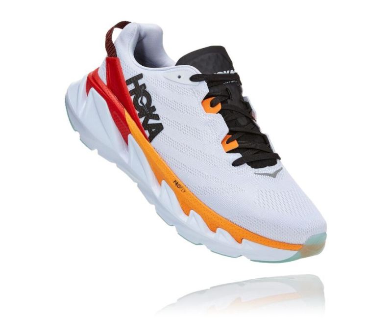 HOKA ELEVON 2 HOMME BLANC / BLAZINGORANGE