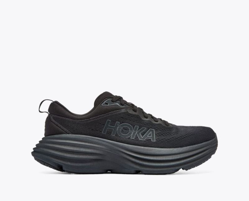 Hoka Bondi 8 pour femme - Noir / Noir