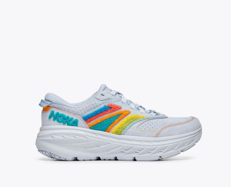 Hoka Bondi L Embroidery pour homme - Arctic Ice / Atlantis