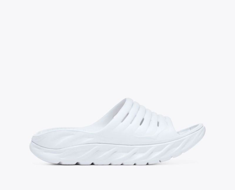 Claquettes Hoka Ora Recovery pour femme - Blanc / Blanc