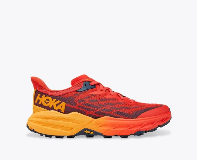 Claquettes Hoka Speedgoat 5 pour hommes - Fiesta / Radiant Yellow